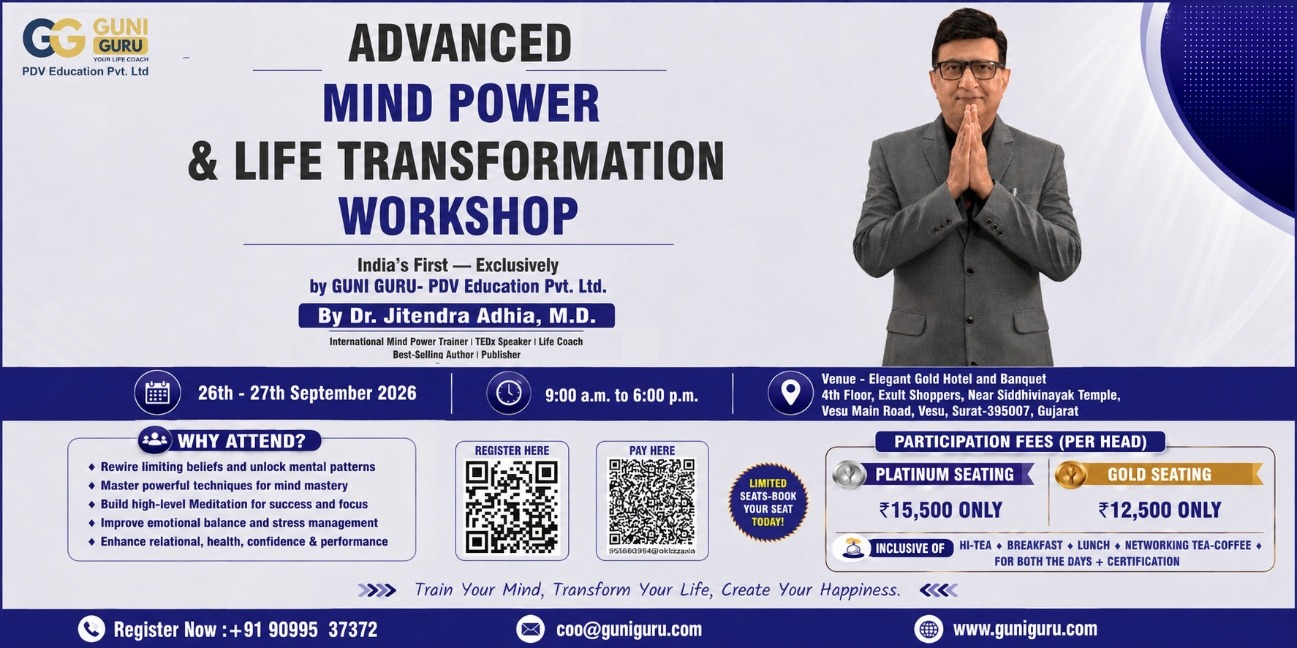 Advanced Mind power  & Life Transformation Workshop